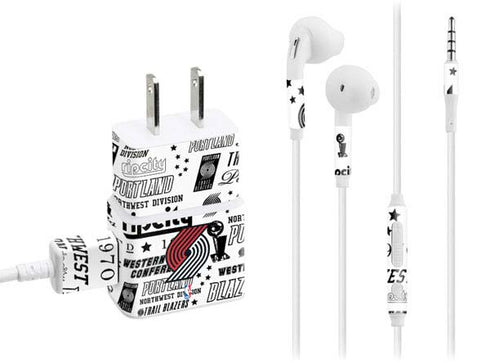 NBA Portland Trail Blazers Historic Blast Phone Charger Skin